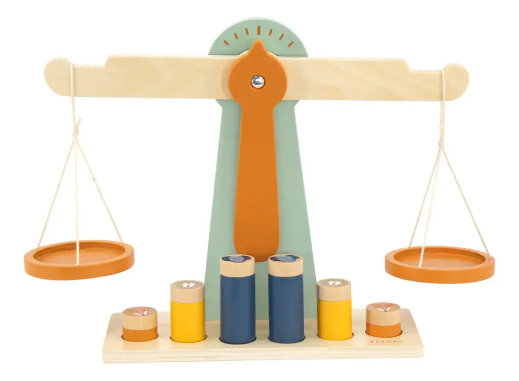Balanza de Madera 6 Piezas