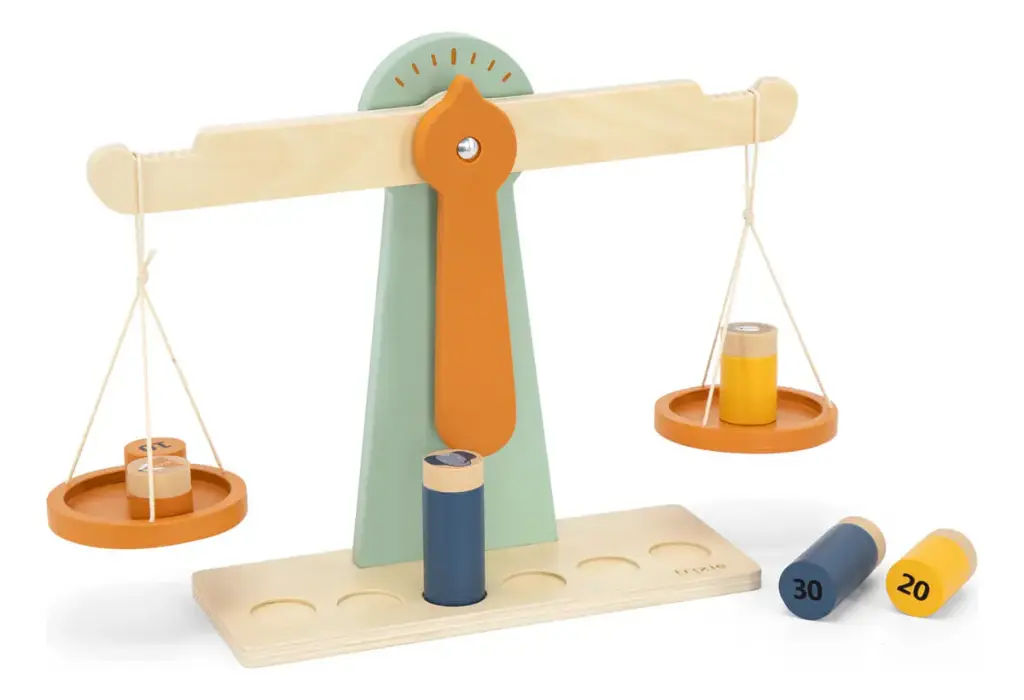 Balanza de Madera 6 Piezas