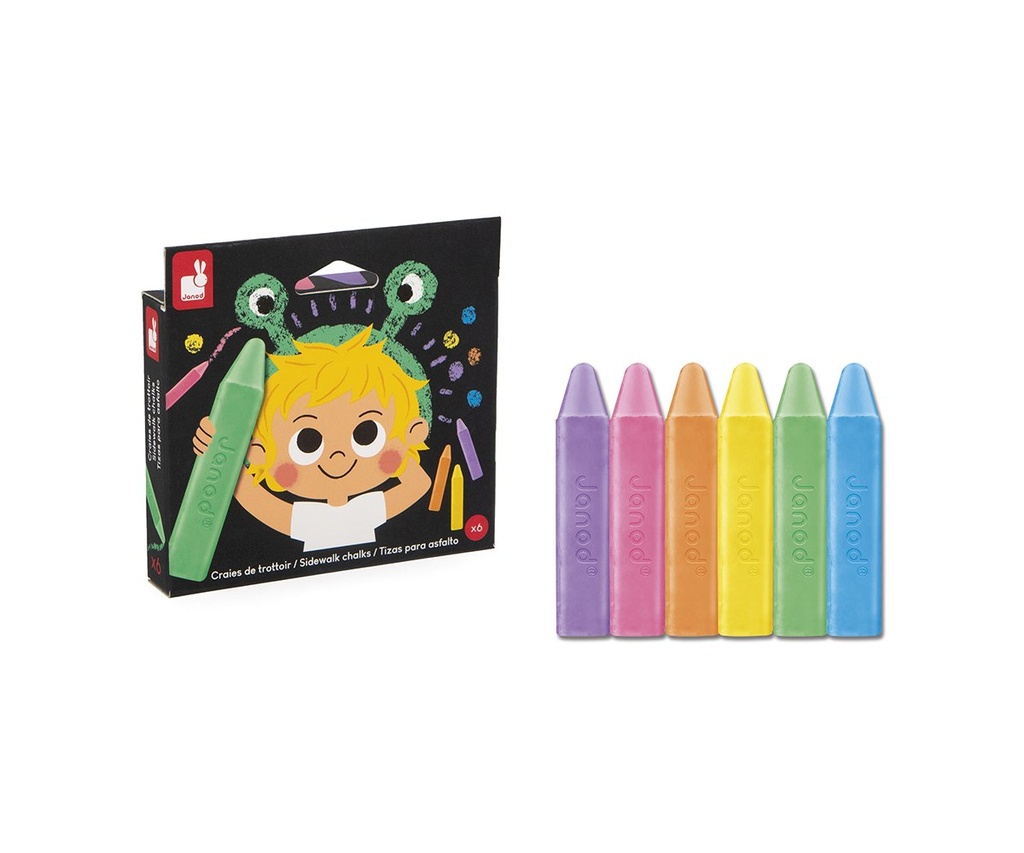 Tizas para pavimento - 6 unidades