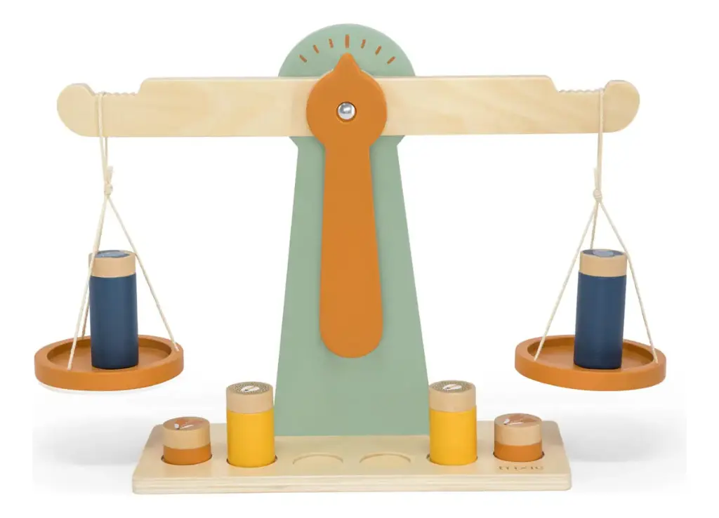 Balanza de Madera 6 Piezas