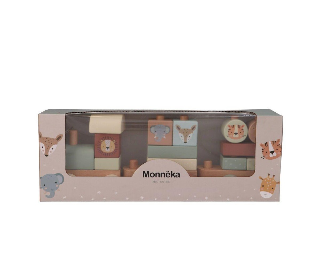 Tren de bloques apilables Monnëka