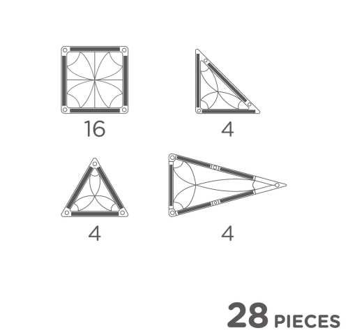 Mini travel Cleverclixx 28 piezas  Colores Vivos