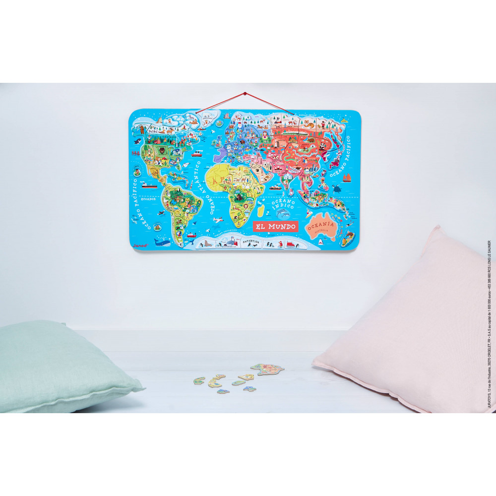 Puzle magnético Atlas mundial