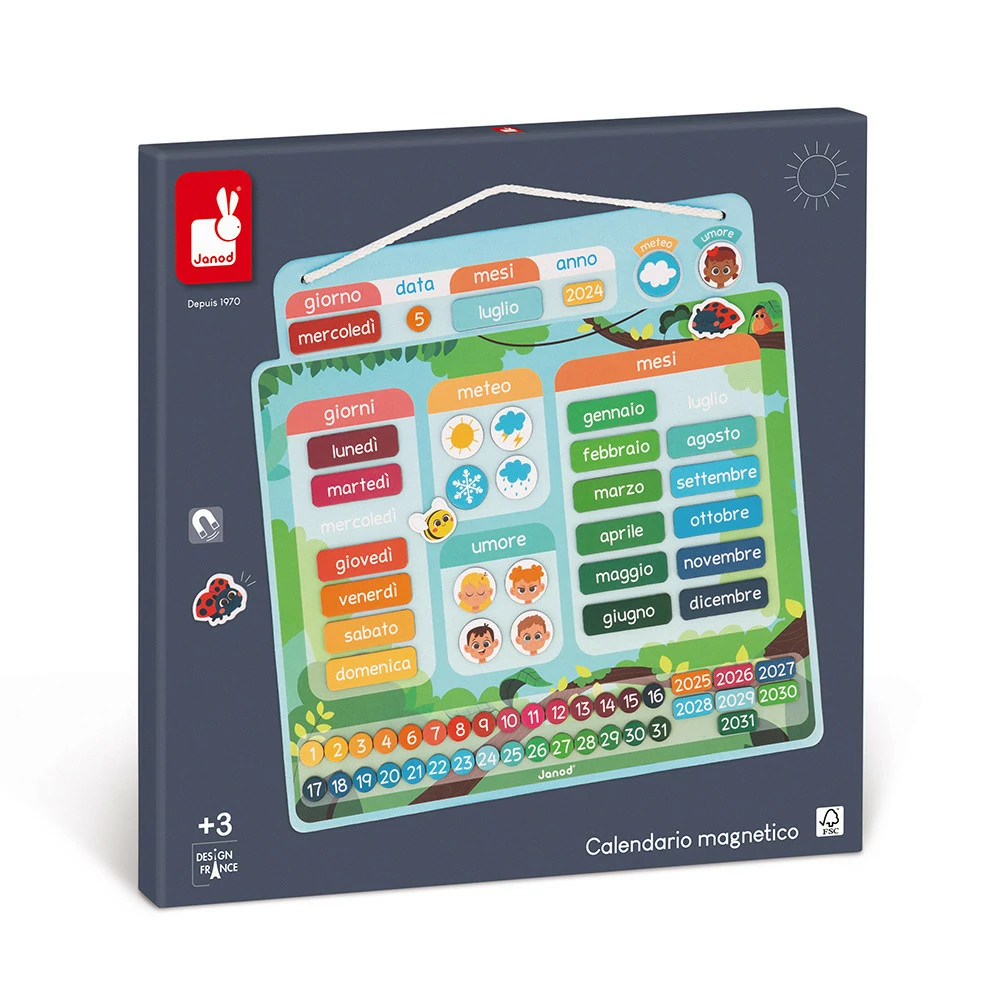 Calendario magnético