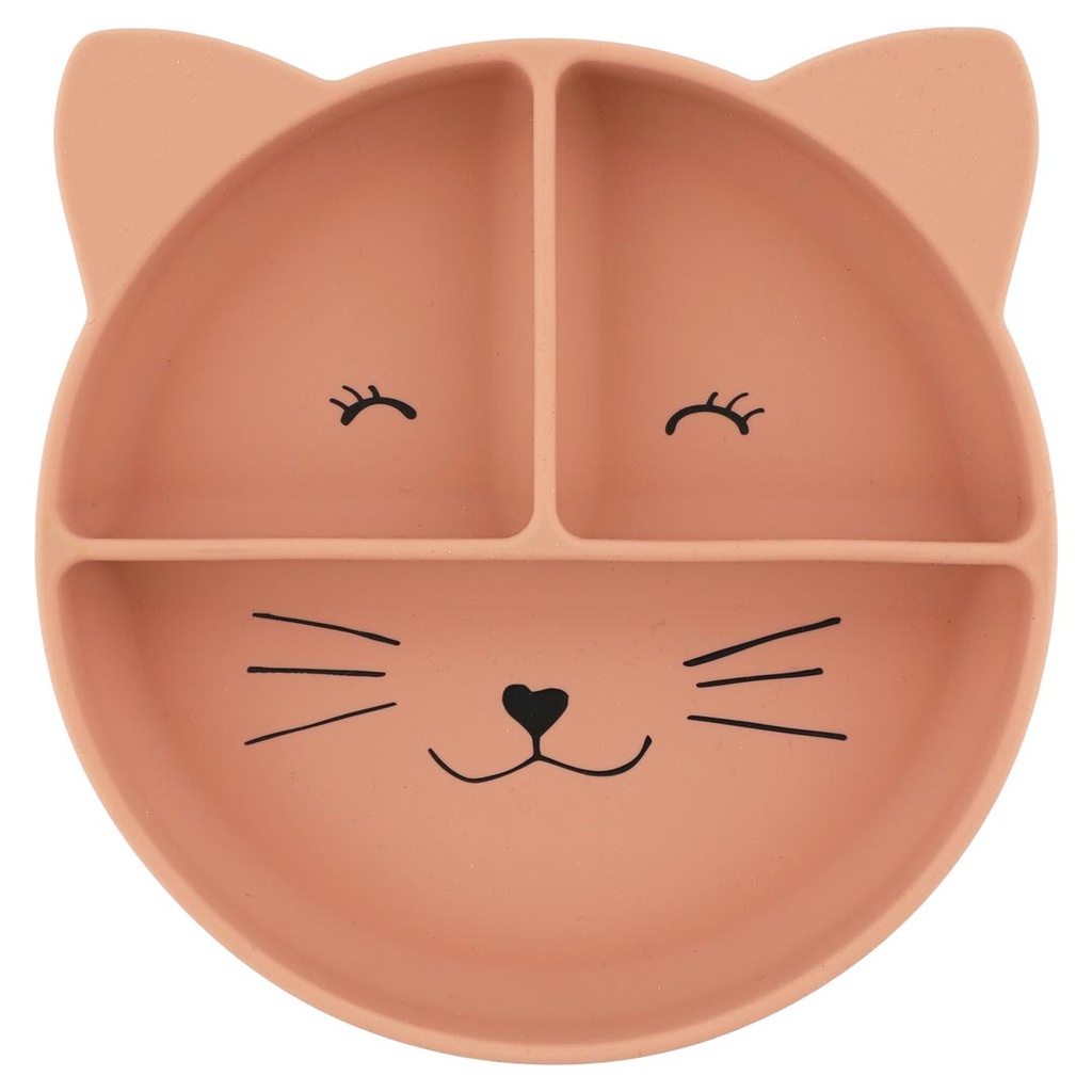 Plato con compartimentos de silicon Trixie