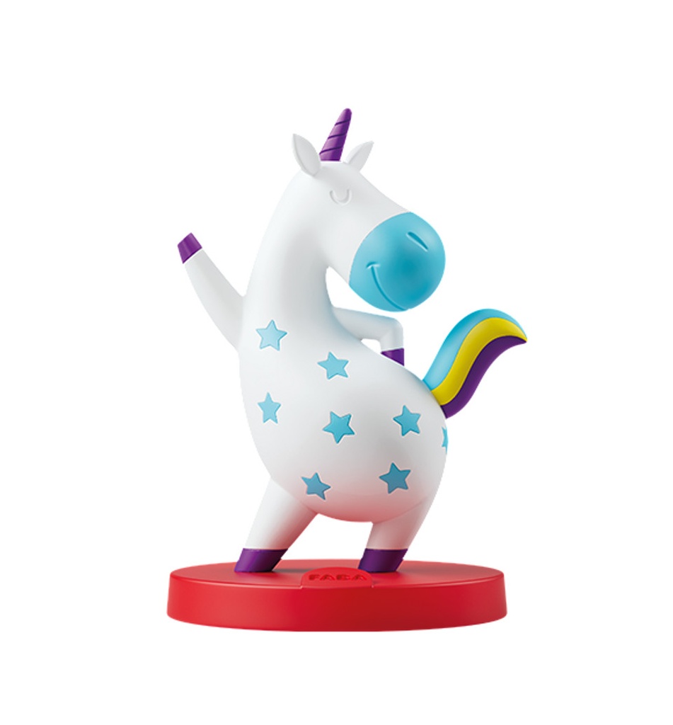 Personaje sonoro Faba Unicornio Feliz