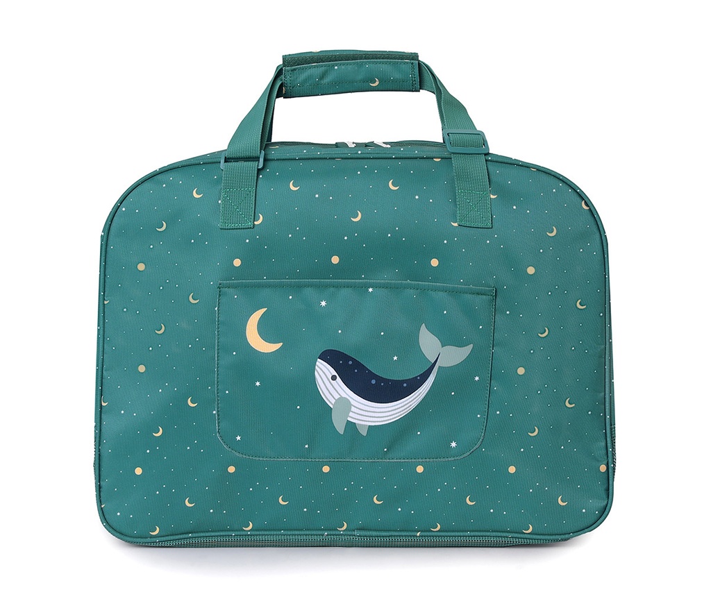 Bolsa de playa antiarena Whale Teal