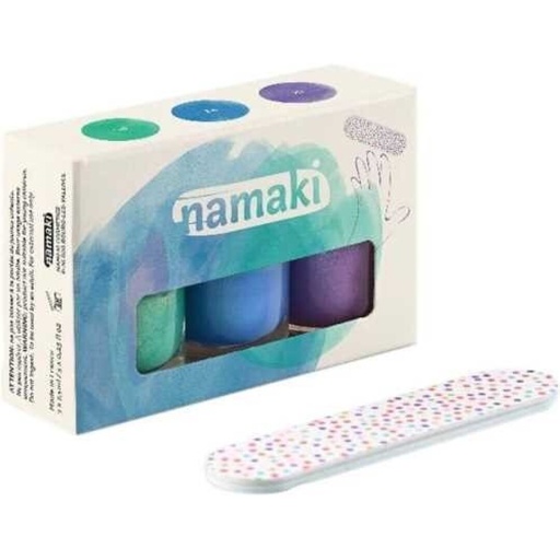 Pintauñas Namaki - PACK DE 3 ESMALTES AL AGUA AURORA BOREAL