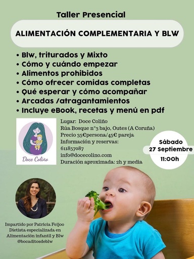 Taller de BLW y alimentación complementaria